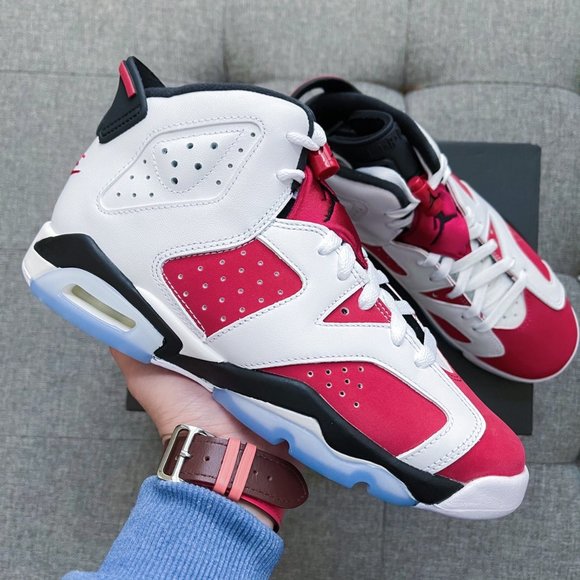 ❤️🤍 Nike air Jordan 6 retro carmine shoes - Picture 3 of 4